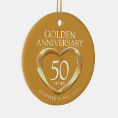 50周年記念カスタム写真贈り物 セラミックオーナメント (右)