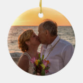 50周年記念カスタム写真贈り物 セラミックオーナメント (裏面)