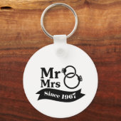 50周年記念カップルギフト1967年 キーホルダー (正面)