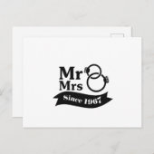 50周年記念カップルギフト1967年 ポストカード (正面/裏面)