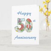 50周年記念カード カード (黄色い花)