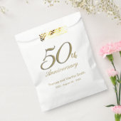 50周年記念ギフト用ケーキ袋 名入れ フェイバーバッグ (封をした状態)