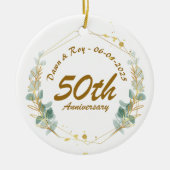 50周年記念クリスマス オーナメント 名入れ (正面)