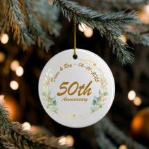 50周年記念クリスマス オーナメント 名入れ