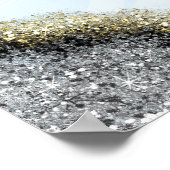 50周年記念グリッターフェイク歓迎サイン ポスター (角)