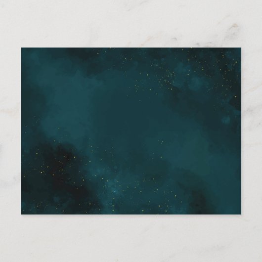 50周年記念グリーン結婚の日付カレンダー 案内ポストカード (裏面)