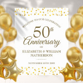 50周年記念ゴールデンハートウェルカムサイン ポスター