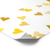 50周年記念ゴールデンハートウェルカムサイン ポスター (角)