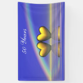 50周年記念ゴールデンハートバナー 横断幕 (縦)