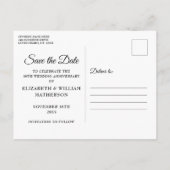 50周年記念ゴールデンハート写真保存日時 案内ポストカード (裏面)