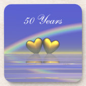 50周年記念ゴールデンハート コースター (正面)