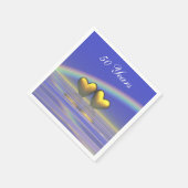 50周年記念ゴールデンハート スタンダードカクテルナプキン (角)