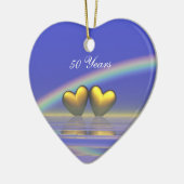 50周年記念ゴールデンハート セラミックオーナメント (左)