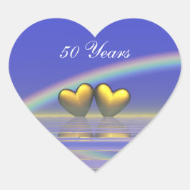 50周年記念ゴールデンハート ハートシール