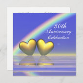 50周年記念ゴールデンハート 招待状 (正面/裏面)