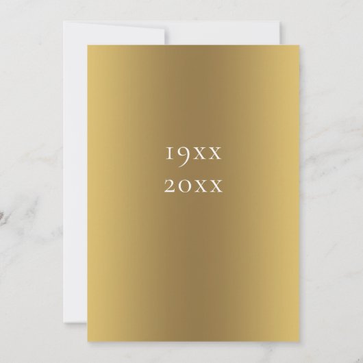 50周年記念ゴールデンピンクフローラ変更日 招待状 (裏面)