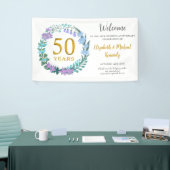 50周年記念ゴールデンフローラリース結婚 横断幕 (トレードショー)