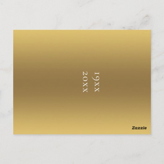 50周年記念ゴールデンフローラ日付の変更 ポストカード (裏面)