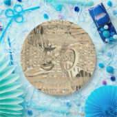 50周年記念ゴールデン結婚ズエレガントフェイク金ゴールド ペーパープレート (パーティー)