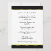 50周年記念ゴールドのお祝い 招待状 (裏面)