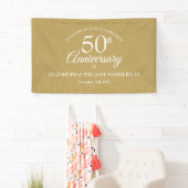 50周年記念ゴールドダストコンフェティウェルカム 横断幕 (インサイチュ)
