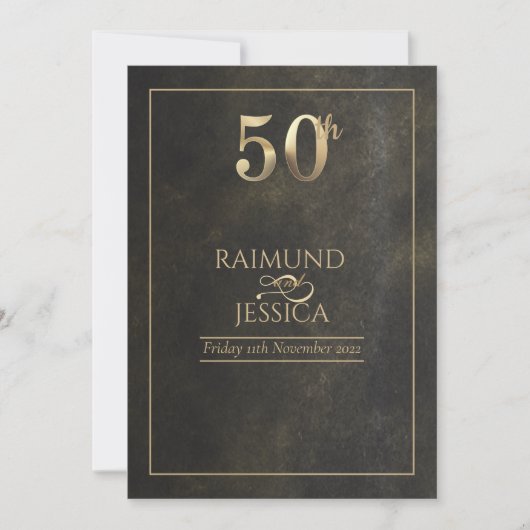 50周年記念ゴールドダスト招待状 招待状 (正面)
