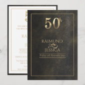 50周年記念ゴールドダスト招待状 招待状 (正面/裏面)