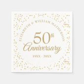 50周年記念ゴールドダスト スタンダードカクテルナプキン (正面)