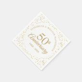 50周年記念ゴールドダスト スタンダードカクテルナプキン (角)