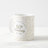 50周年記念ゴールドハート コーヒーマグカップ (正面左)
