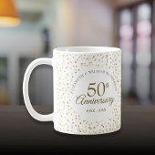 50周年記念ゴールドハート コーヒーマグカップ