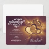 50周年記念ゴールドパーティー（バージョン4） 案内状 (正面/裏面)