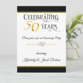 50周年記念ゴールドパーティー 招待状 (スタンド正面)