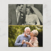 50周年記念ゴールド2枚組写真招待状 (裏面)