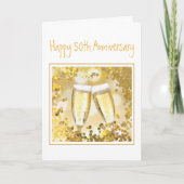 50周年記念シャンパンフルーツアッドカスタム写真 カード (正面)