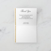 50周年記念シルバー&金ゴールドピンクサンキュー サンキューカード (内部)