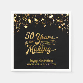 50周年記念スター作り50年 スタンダードカクテルナプキン