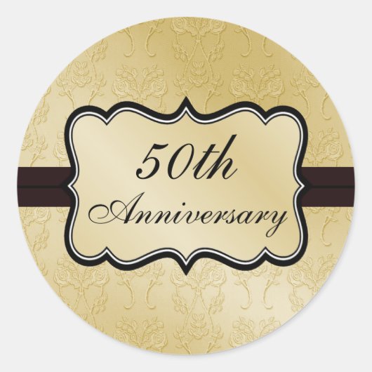 50周年記念ステッカー ラウンドシール (正面)