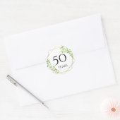 50周年記念ステッカー ラウンドシール (封筒)