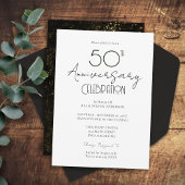 50周年記念ス結婚クリプトエレガント招待状 招待状