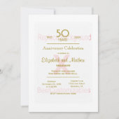 50周年記念テンプレート 招待状 (正面)
