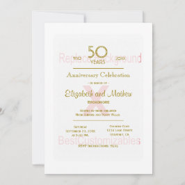 50周年記念テンプレート 招待状