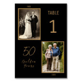 50周年記念テーブルナンバー - 過去と現在 写真 テーブルナンバー (正面)