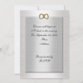 50周年記念ディナー招エレガント待 招待状 (裏面)