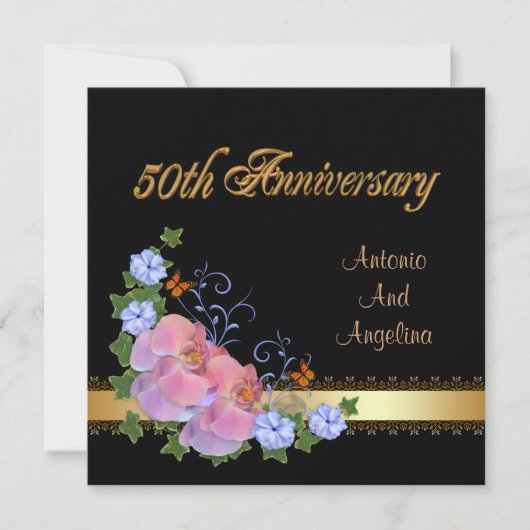 50周年記念ディナー招待蘭 招待状 (正面)