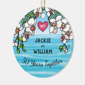 50周年記念トロピカルビーチラン セラミックオーナメント (左)