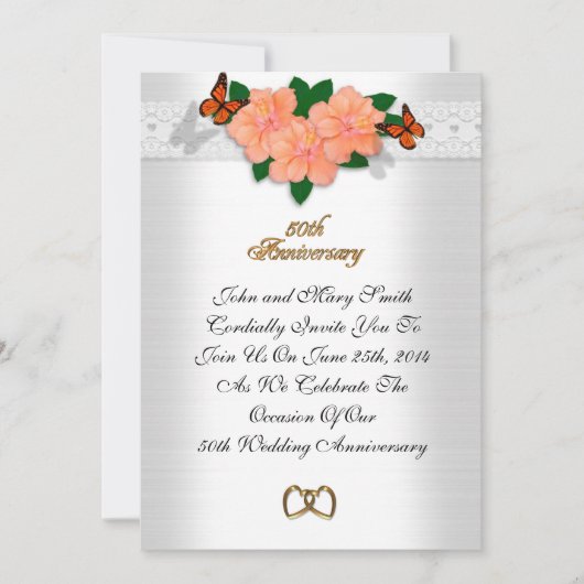 50周年記念ハイビフォーマルスカス 招待状 (正面)