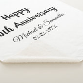 50周年記念ハッピーカップル名を追加する日付weddin シェルパブランケット (3/4)