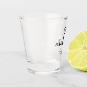 50周年記念ハッピーカップル名を追加する日付weddin ショットグラス (左)