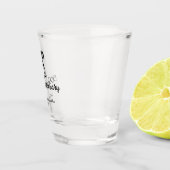 50周年記念ハッピーカップル名を追加する日付weddin ショットグラス (右)